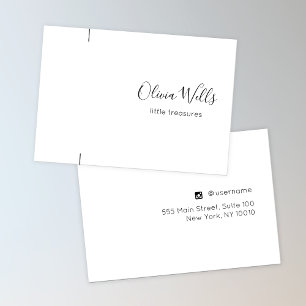 Signature-Script-Bracelet oder Necklace-Display-Ka