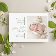 Signature Script-Foto Modernes Baby Birth