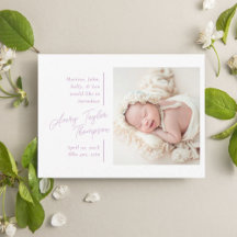 Signature Script-Foto Modernes Baby Birth