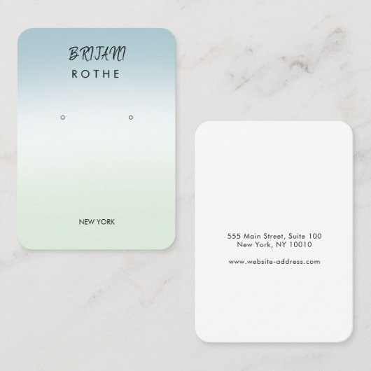 Signature Script Gradient Oring Visitenkarte (Vorne/Hinten)