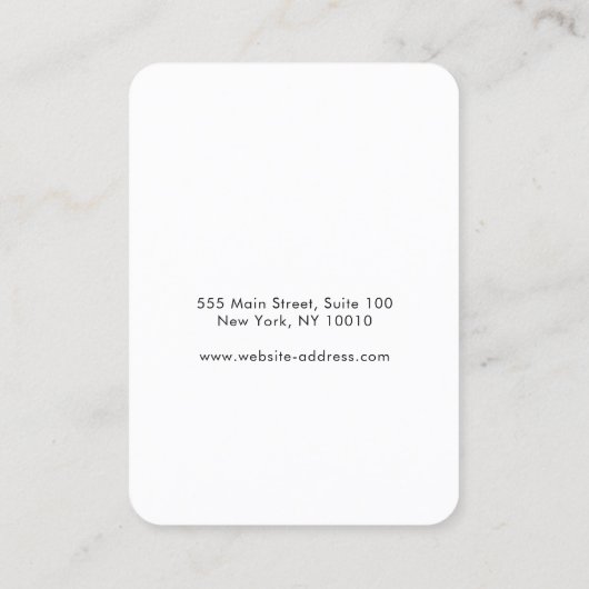 Signature Script Gradient Oring Visitenkarte (Rückseite)