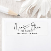 Signature Script Heart Modern Label (Insitu)