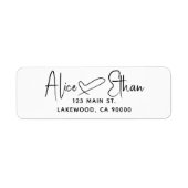 Signature Script Heart Modern Label (Vorne)