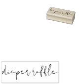 Signature Script Letter Diaper Raffle Gummistempel (Stempel)
