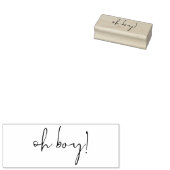 Signature Script Lettering Oh Boy Gummistempel (Stempel)