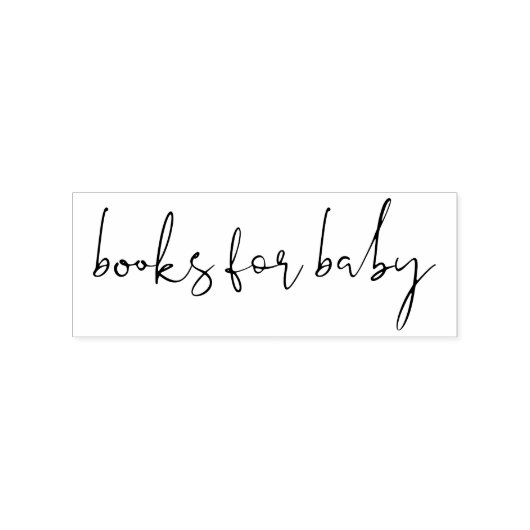 Signature Script Letters Books for baby Gummistempel (Prägung)