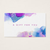 Signature Script Lila Blue Alcohol Tinte Geschenkk (Vorderseite)