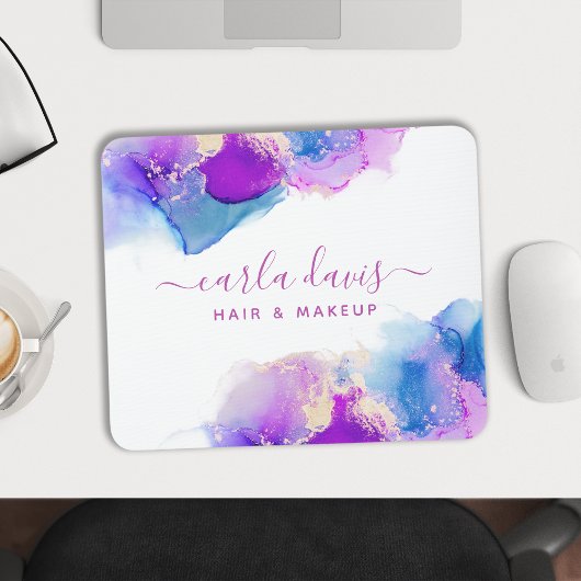 Signature Script Lila Blue Alcohol Tinte Mousepad