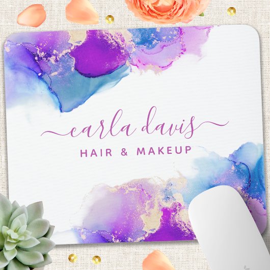 Signature Script Lila Blue Alcohol Tinte Mousepad