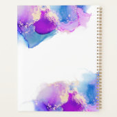 Signature Script Lila Blue Alcohol Tinte Planer (Rückseite)