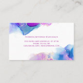 Signature Script Lila Blue Alcohol Tinte Treuekarte (Rückseite)