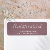 Signature Script Mauve Wedding Rücksendeadresse