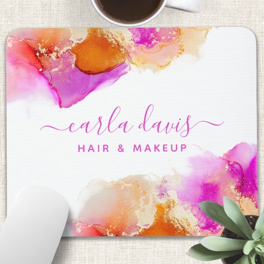 Signature Script Rosa Orange Alkohol Tinte Mousepad