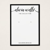 Signature Script-Schriftart Weißer Ohrenbildschirm (Vorderseite)