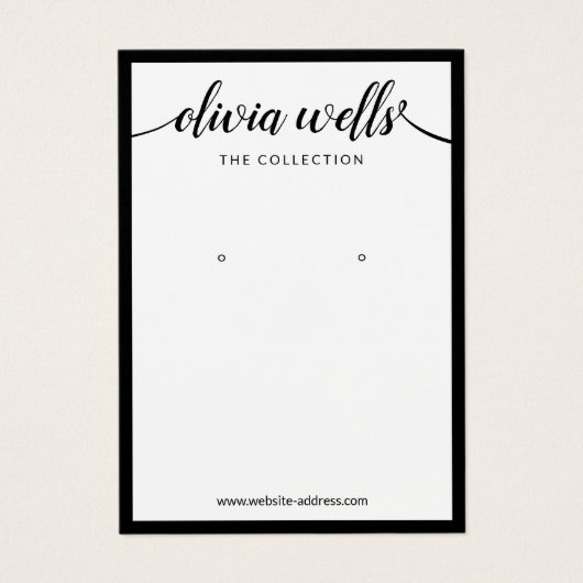 Signature Script-Schriftart Weißer Ohrenbildschirm (Vorderseite)