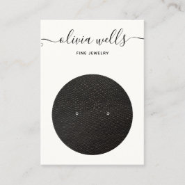 Signature-Script-Schwarz-weiße Ohrenanzeige Visitenkarte