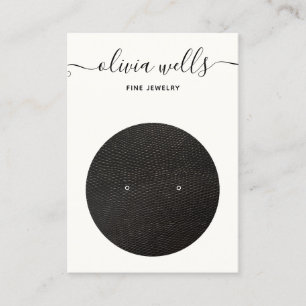 Signature-Script-Schwarz-weiße Ohrenanzeige Visitenkarte