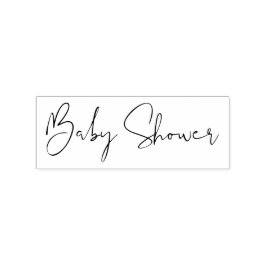 Signature Script Simple Baby Dusche Gummistempel