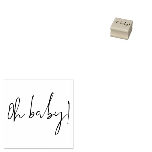 Signature Script Simple Dusche Oh Baby Gummistempel (Stempel)