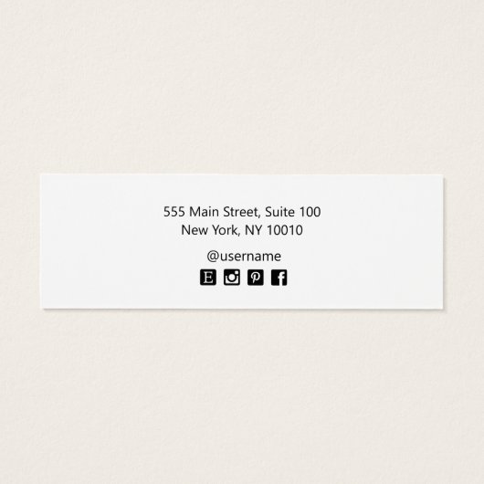 Signature  Script Stud Earring  Display Card (Rückseite)