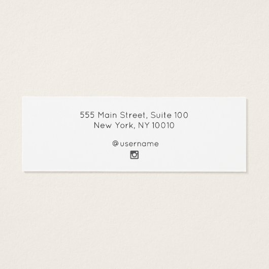 Signature Script Stud Earring Juwelier Display Car (Rückseite)