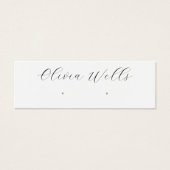 Signature Script Stud Earring Juwelier Display Car (Vorderseite)