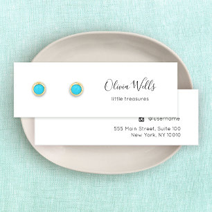 Signature Script Stud Earring Juwelier Display Car