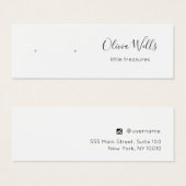 Signature Script Stud Earring Juwelier Display Car (Vorne & Hinten)