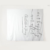 Signature Script Wedding Foto Booth Hintergrund Wandteppich (Vorderseite (Horizontal))