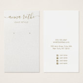 Signature Script White Oring Display Card (Vorne & Hinten)