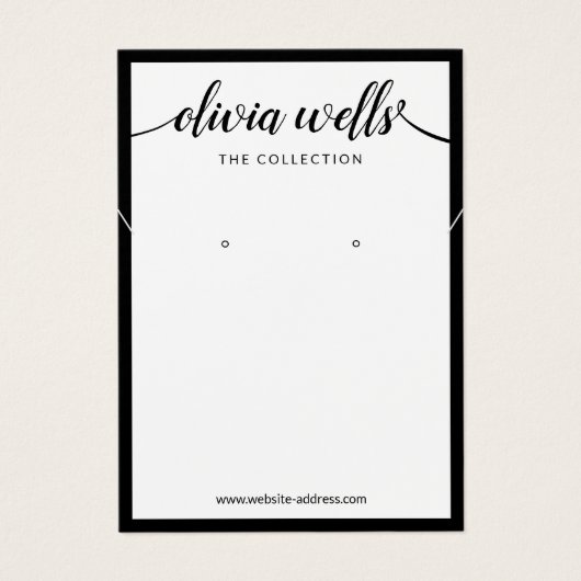 Signature Script White Oring Necklace Display (Vorderseite)