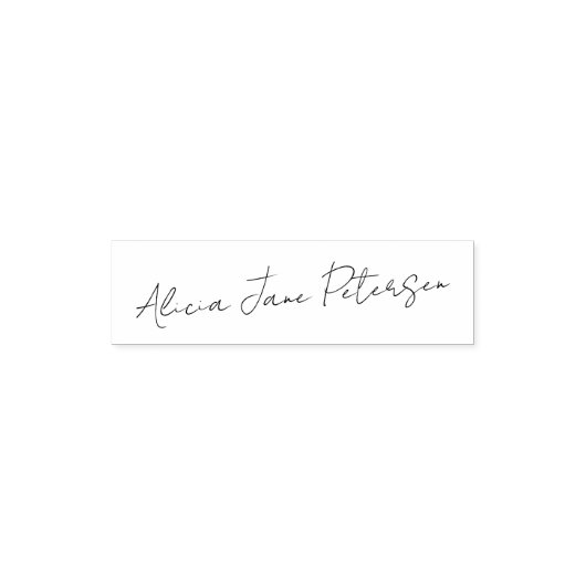 Signature script your name personalized permastempel (Design)