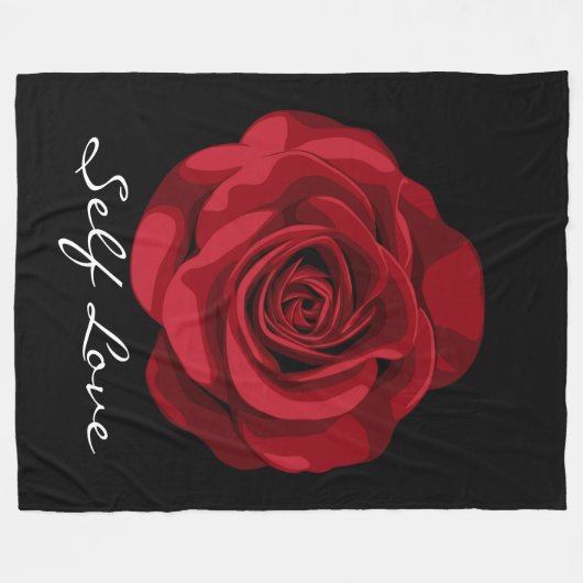 Signature Self Love Fleece Blanket (Vorderseite (Horizontal))