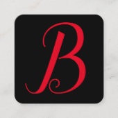 Signature-Serie | Monogramm Quadratische Visitenkarte (Vorderseite)