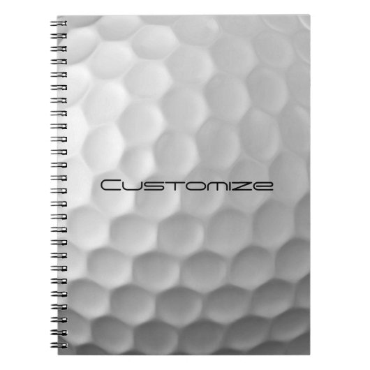 Signature Series Personalisierte Golfball-Geschenk Notizblock (Vorderseite)