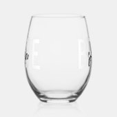 Signature-Skript für die Brille Monogram Weinglas Ohne Stiel (Links)