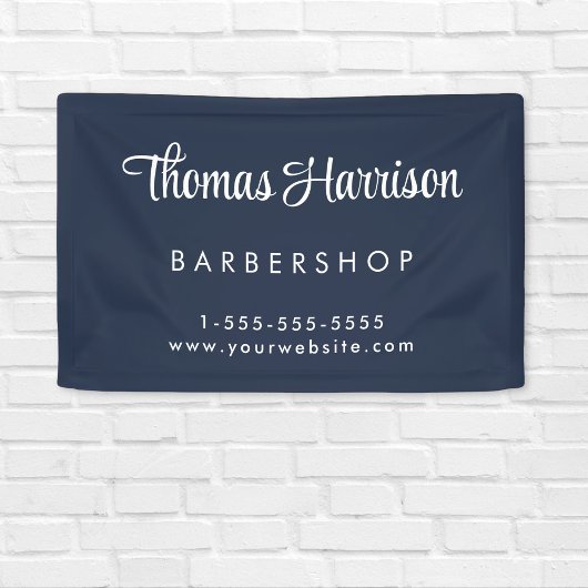 Signature-Skript für die Geschäftsunterschrift Blu Banner