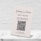 Signature-Skript QR-Code Rosa Sockelschild