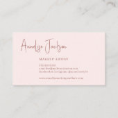 Signature-Skript-Rose Goldene Girl Visitenkarte (Vorderseite)