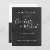 Signature-Skriptereihen auf Chalkboard speichern S Ankündigungspostkarte (Vorne/Hinten)