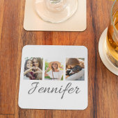 Signature Strip Collage Getränkeuntersetzer