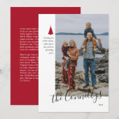 Signature Tree Single Foto Urlaubskarte Feiertagskarte (Vorne/Hinten)