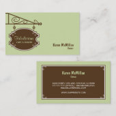 Signature-Visitenkarte speichern - Grün Visitenkarte (Vorne/Hinten)