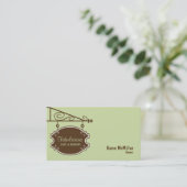 Signature-Visitenkarte speichern - Grün Visitenkarte (Stehend Vorderseite)