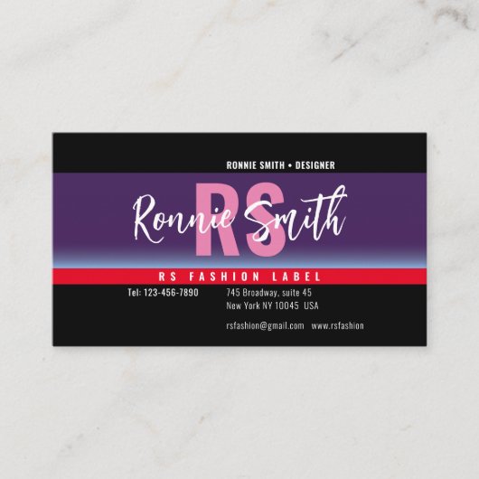 Signature-Visitenkarte Visitenkarte (Vorderseite)