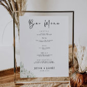 Signature-Vorlage für Smarald Green Wedding Bar Me Poster