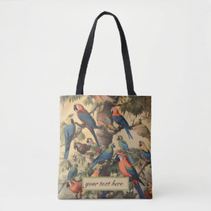 Signature Voyage Papageien-Canopy Vintage-Botanik Tasche