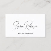 Signature White QR Visitenkarte (Vorderseite)