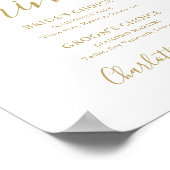 Signature-Zeichen für Gold-Signature-Getränke-Sign Poster (Ecke)