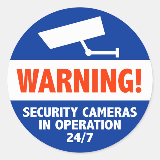 Signaturen der Sicherheitskamera Runder Aufkleber (Vorderseite)